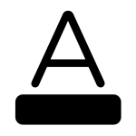Text Color SVG Icon